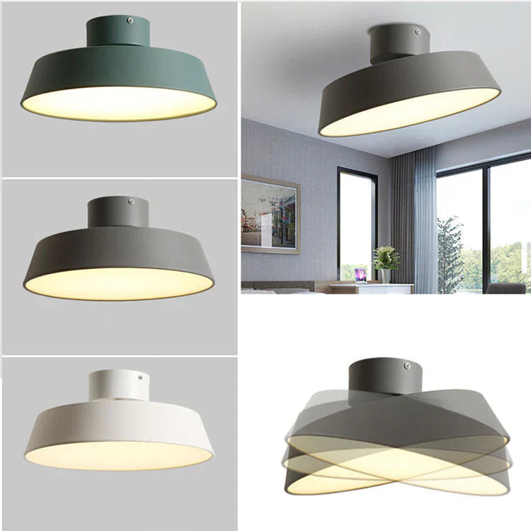 Nordisch | Schlichte Runde LED Lampe Decke