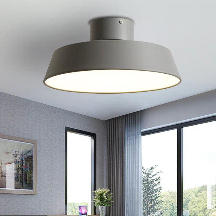 Nordisch | Schlichte Runde LED Lampe Decke