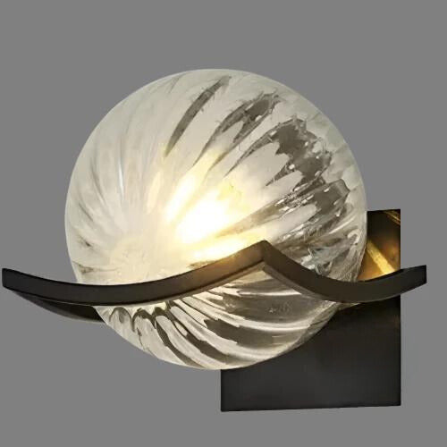 Lorvian | Glas Kugel Wandleuchte