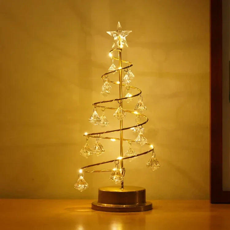 Crystava | LED Kristall Weihnachtsbaum Deko Lampe