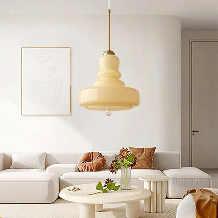 Orelia | Retro Glas Pendelleuchte