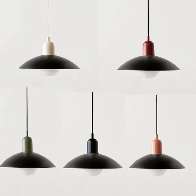 Macaron Pendelleuchte | Farbiger Glasschirm für Modernes Flair