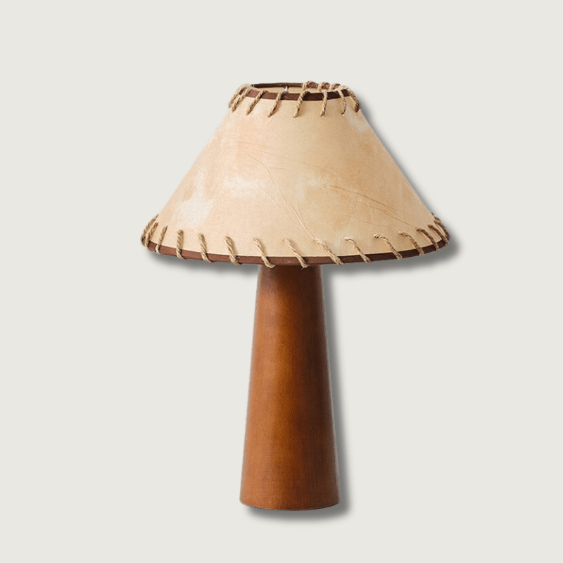 ZenWood | LED Tischlampe Holz Wabi-Sabi Japanisch Rustikal