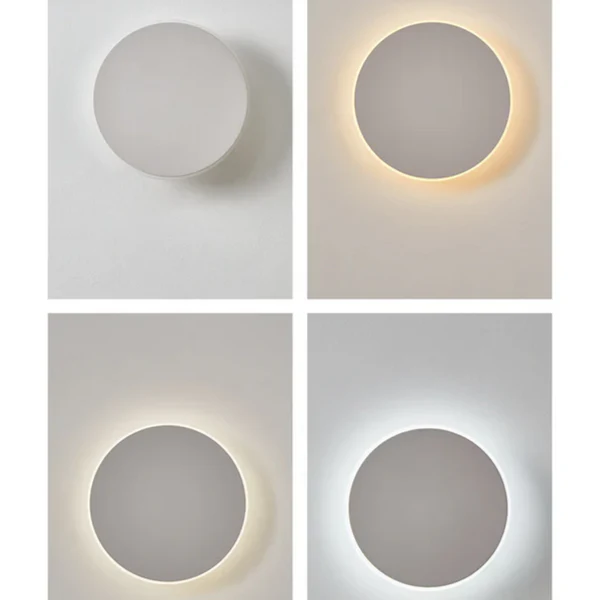 Solvian | LED Wandlampe in runder Form