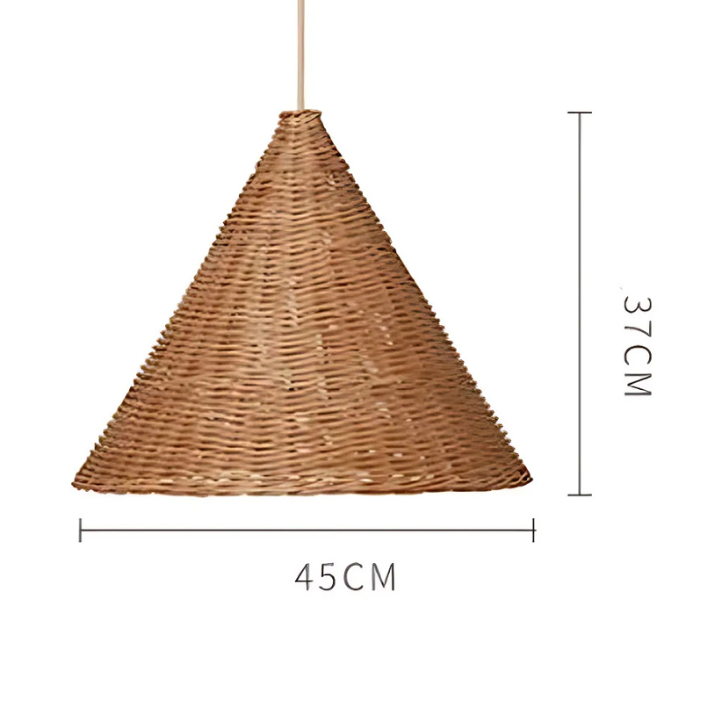 Ravena | Pendelleuchte im Rattandesign