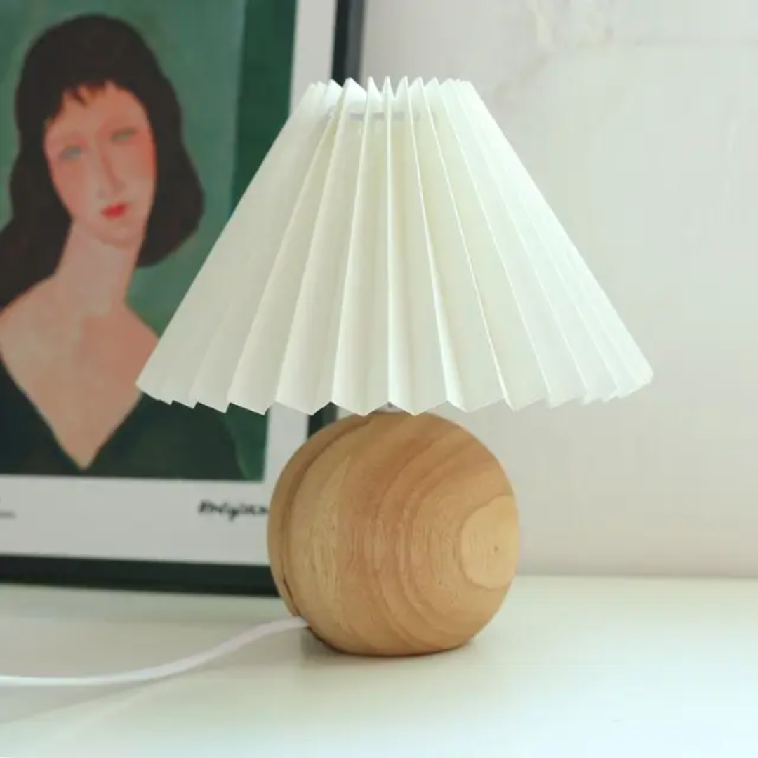 Antik Tischlampe | Metall Glas