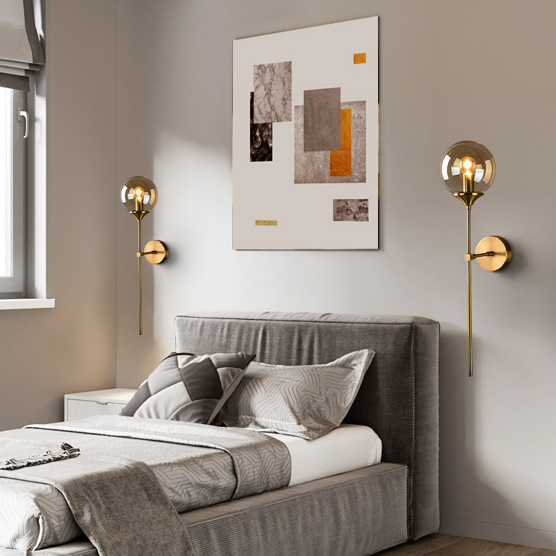 Corvian | Glas Kugel Wandleuchte