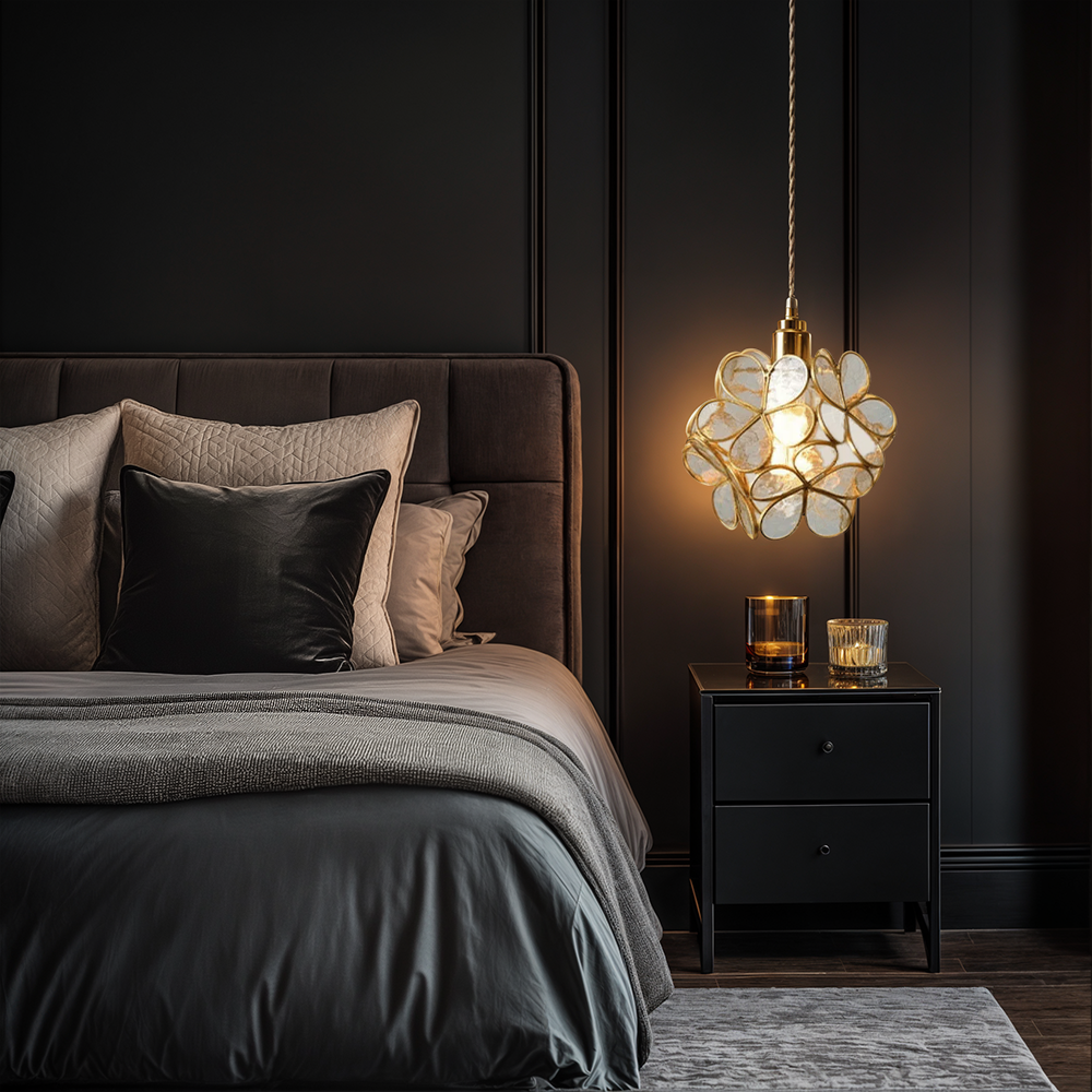 Blütenform | Glas LED Pendelleuchte
