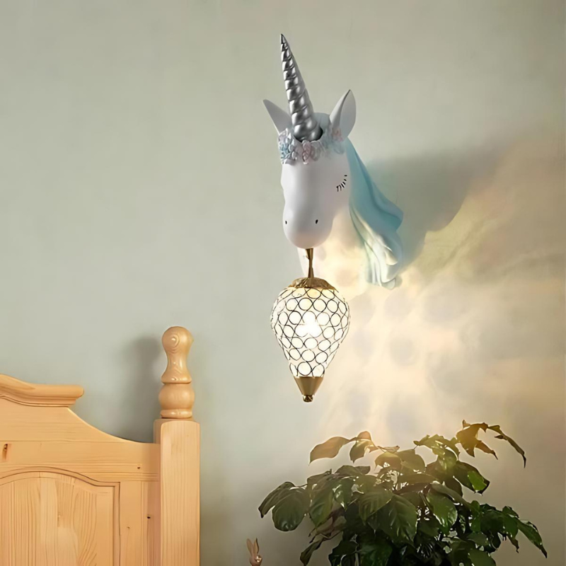 Celestia | Wandlampe Einhorn für Mädchenzimmer