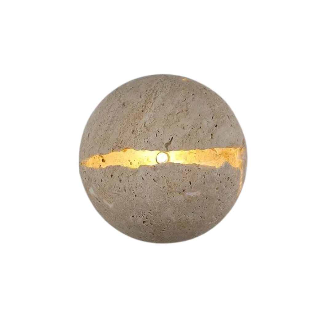 Calira | Wandlampe aus echtem Stein