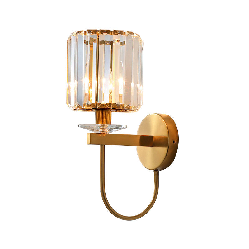 Clarisso | Wandleuchte aus Kristallglas und Messing