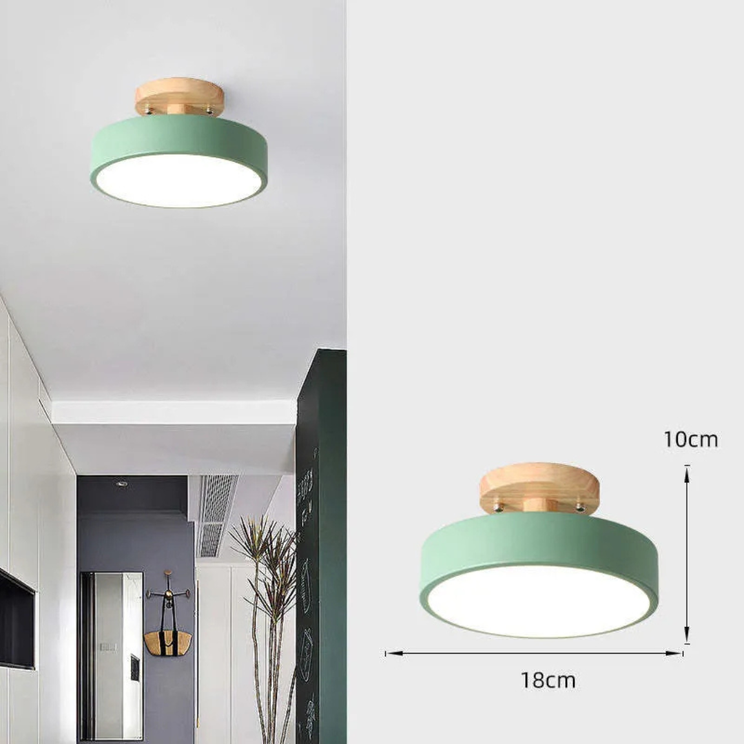 Nordis | LED-Deckenleuchte mit Holzrahmen