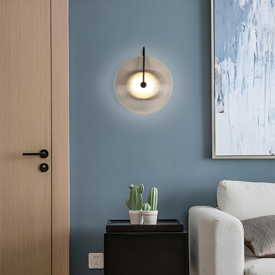 Valora | Wandlampe Rund Glas