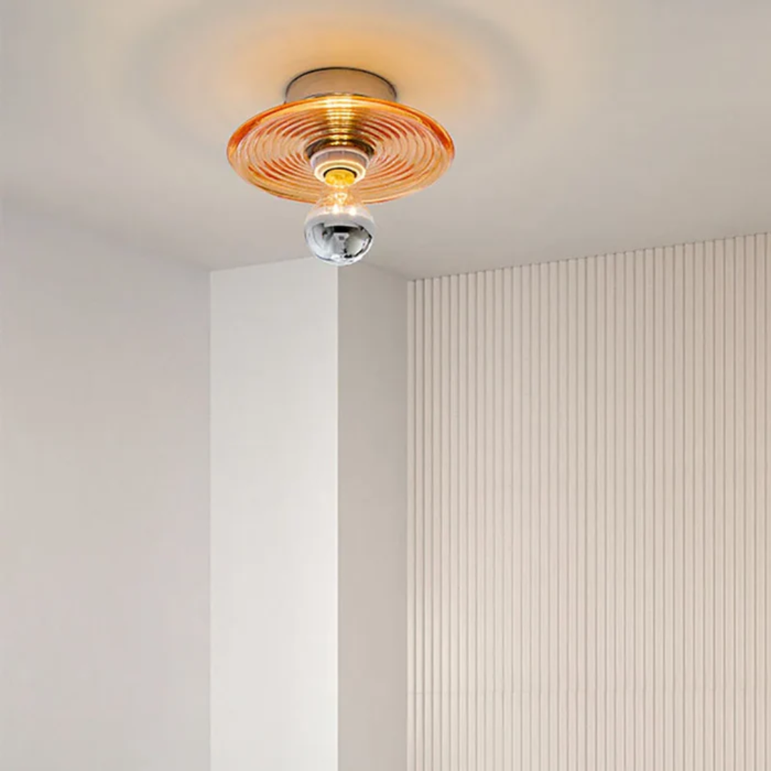 Mara | Glas Wandlampe im Retro-Stil