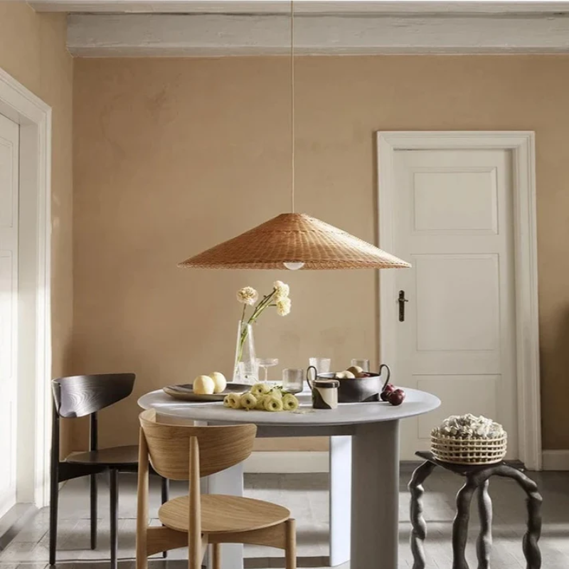 Ravena | Pendelleuchte im Rattandesign