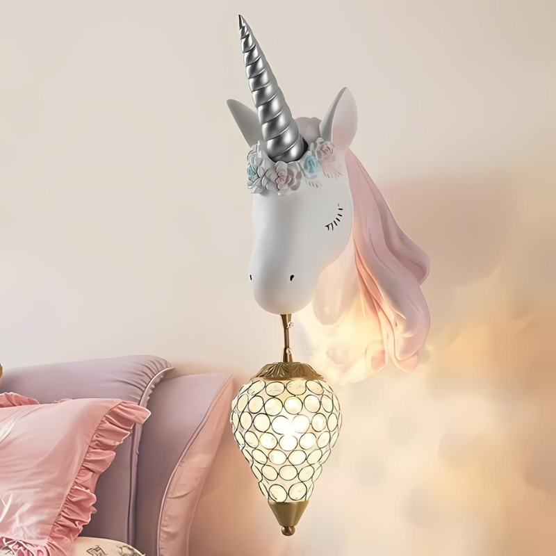 Celestia | Wandlampe Einhorn für Mädchenzimmer