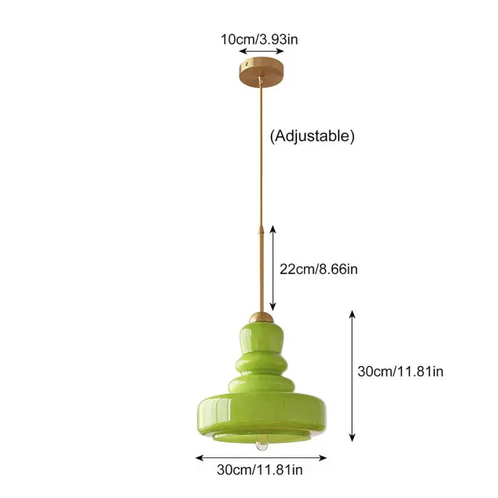 Orelia | Retro Glas Pendelleuchte