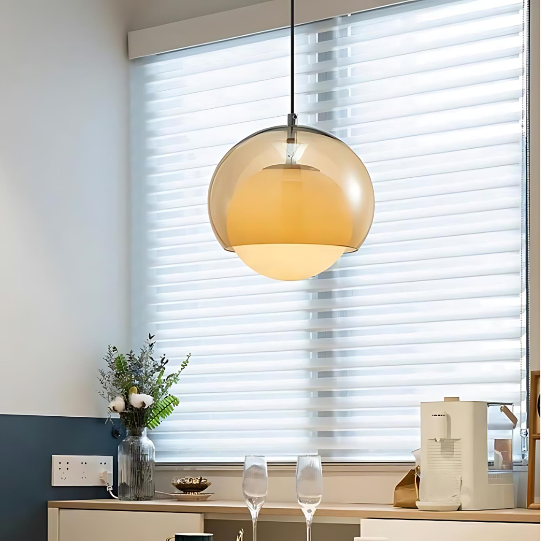 Retro-Pendelleuchte | Glas-Innenbeleuchtung