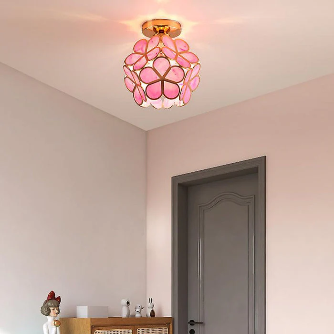 Florina | Deckenleuchte rund im Blütendesign