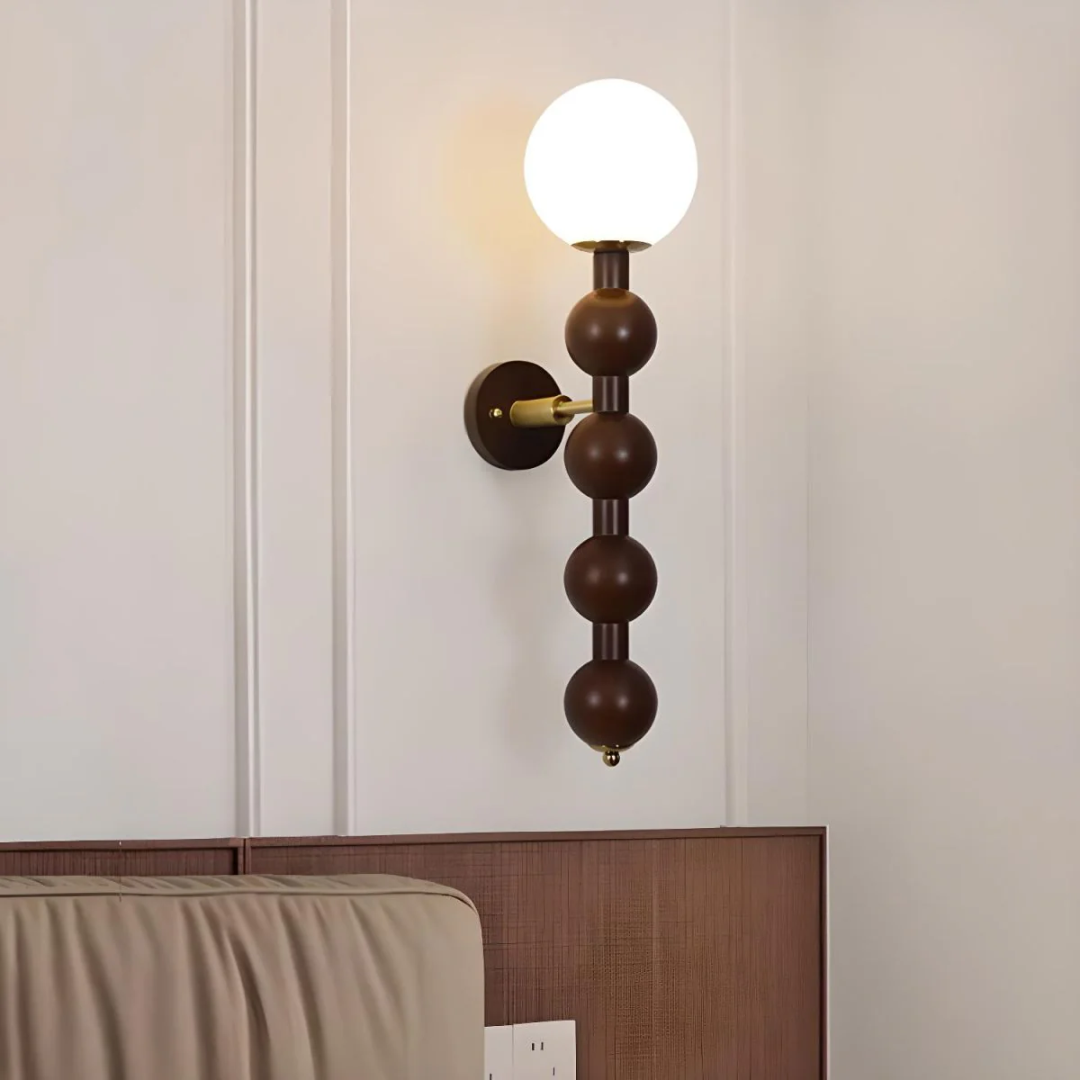 Liora | Vintage Wandlampe Holz
