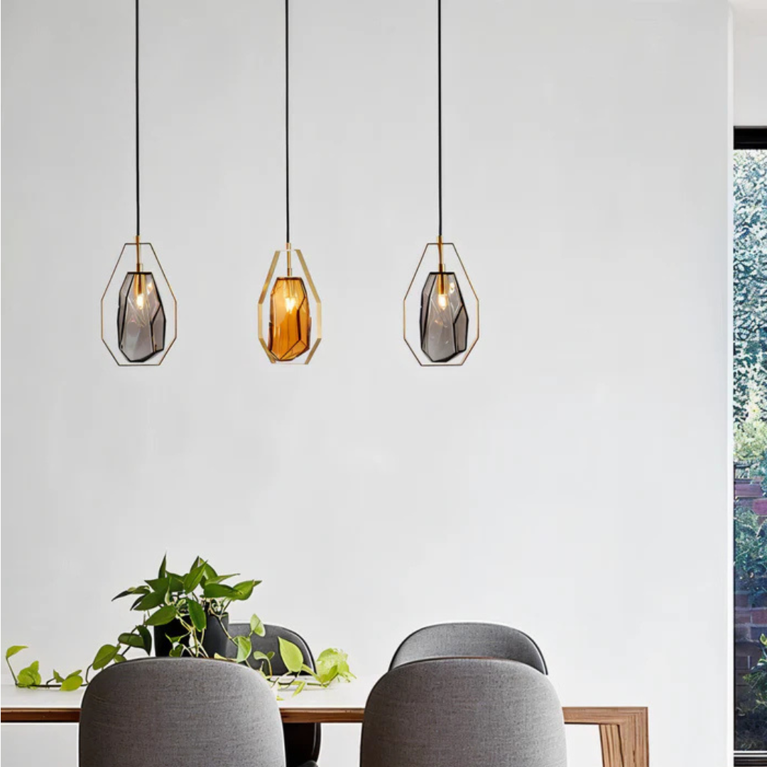 Elaris | Geometrische Glas Pendelleuchte