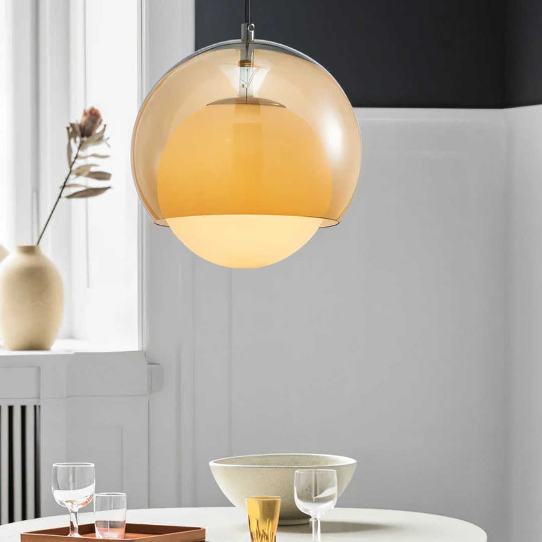 Retro-Pendelleuchte | Glas-Innenbeleuchtung