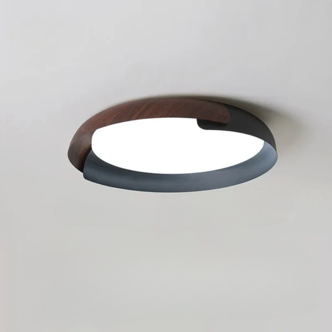 Aurelio – LED Deckenleuchte mit Holzrahmen