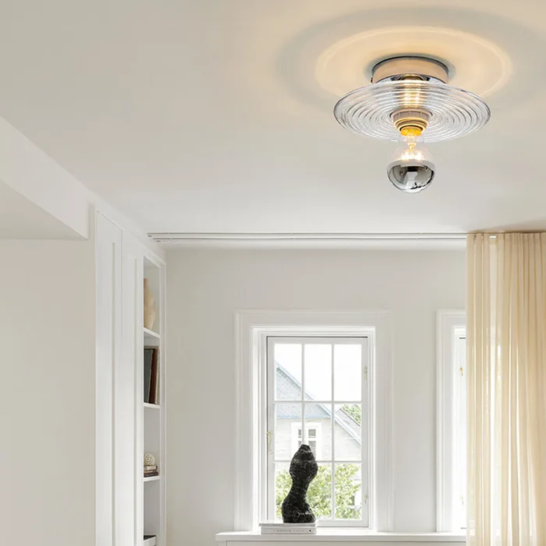 Mara | Glas Wandlampe im Retro-Stil