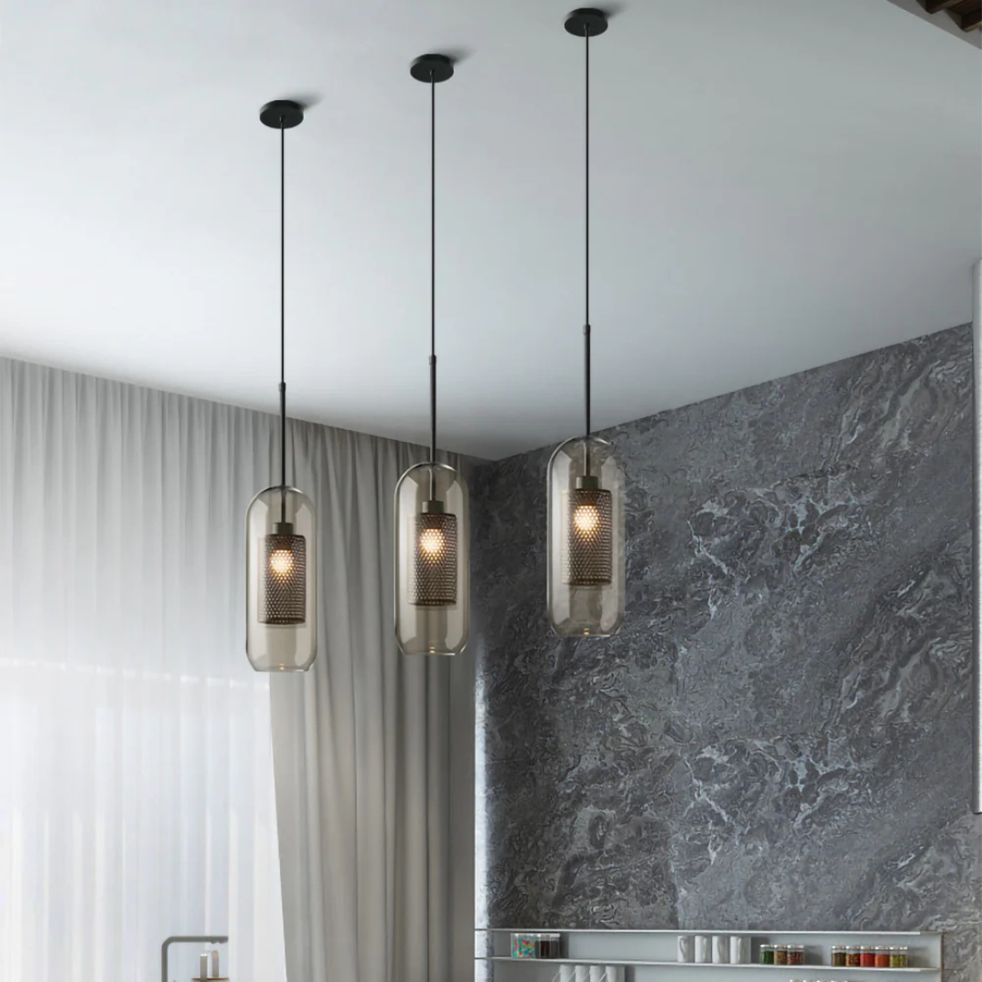 Moderne Glas Hängelampe | Pendelleuchte für Esszimmer und Küche