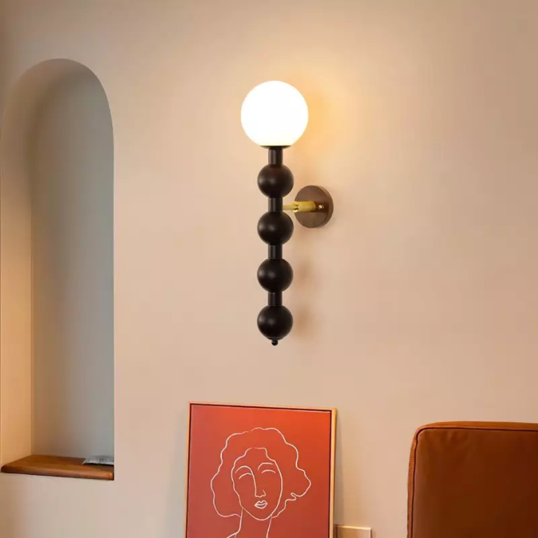Liora | Vintage Wandlampe Holz