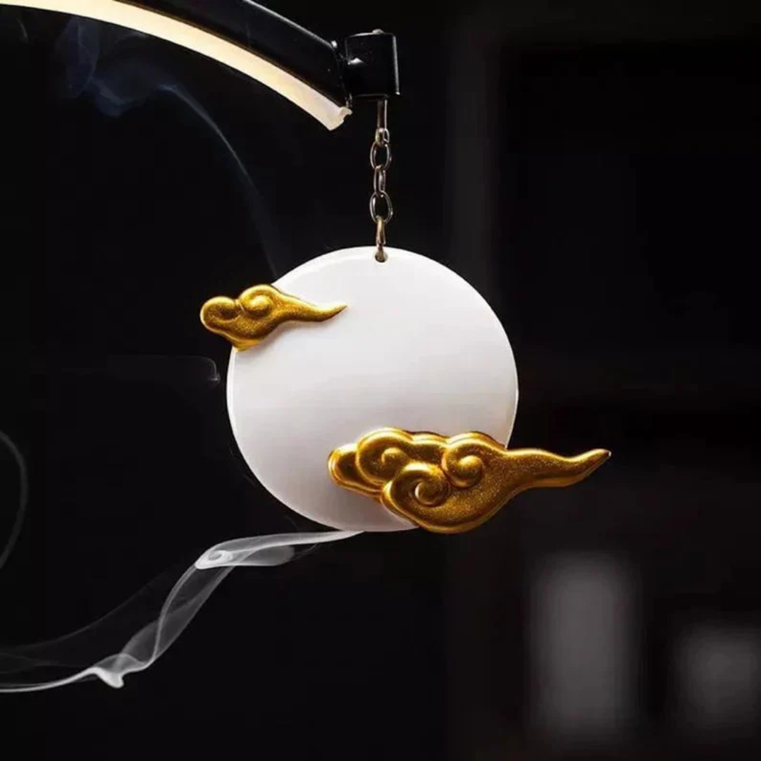 Auri | Tischlampe mit Räucherstäbchenhalter