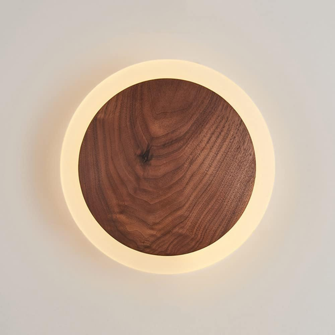 LED-Wandleuchte aus Holz | Skandinavisches Design