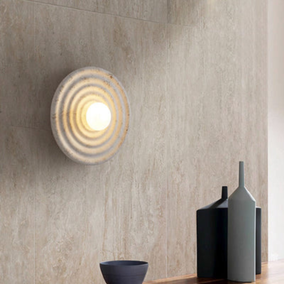 Kiyo | Wabi-Sabi Wandlampe Rundform