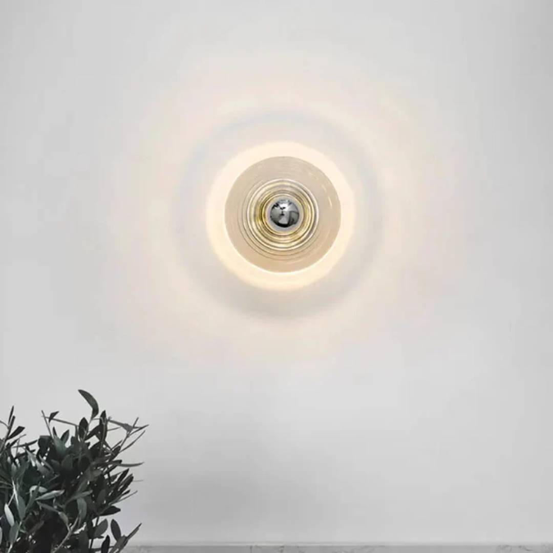 Mara | Glas Wandlampe im Retro-Stil