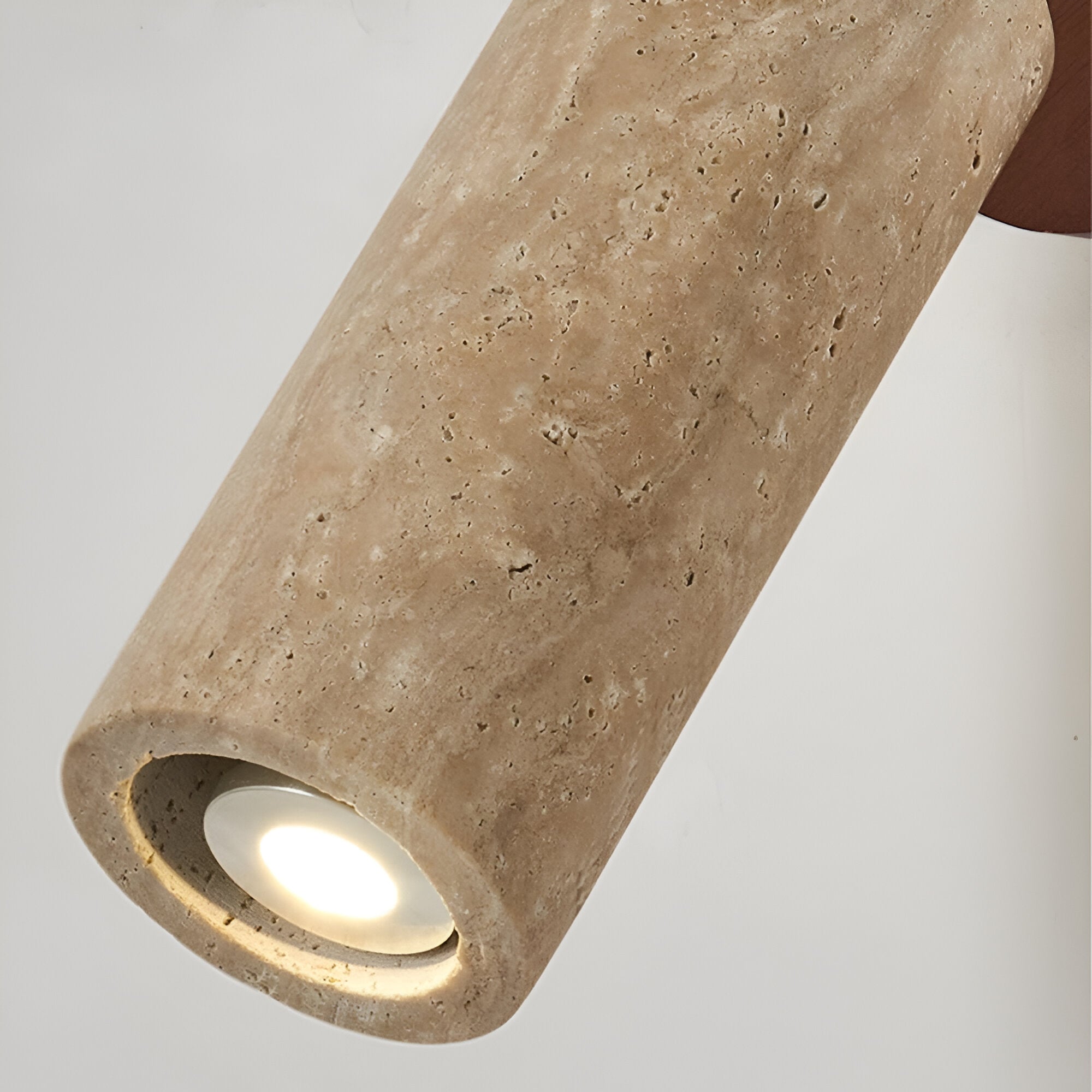 Travertin | Holz Verstellbare LED Wand- und Deckenleuchte