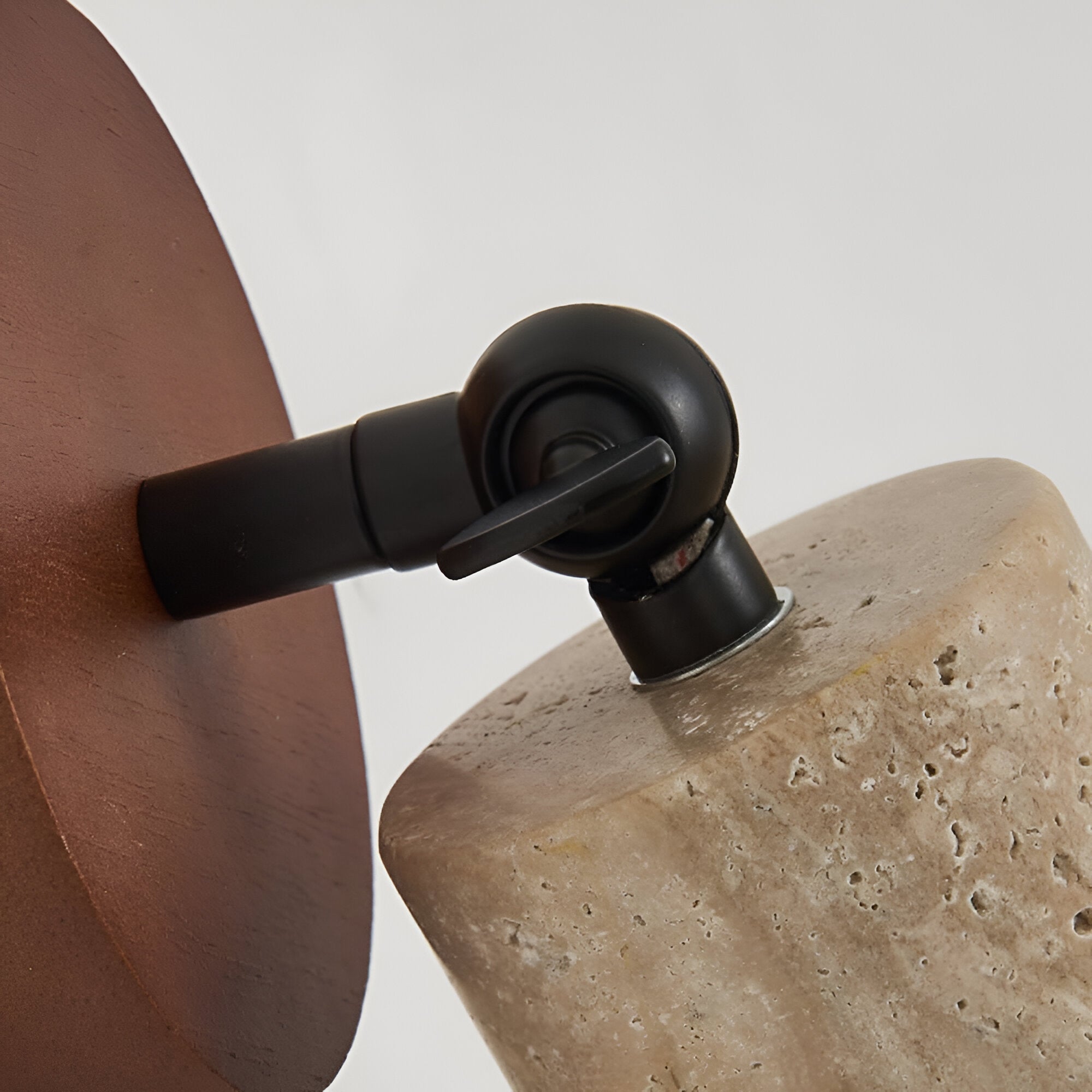 Travertin | Holz Verstellbare LED Wand- und Deckenleuchte