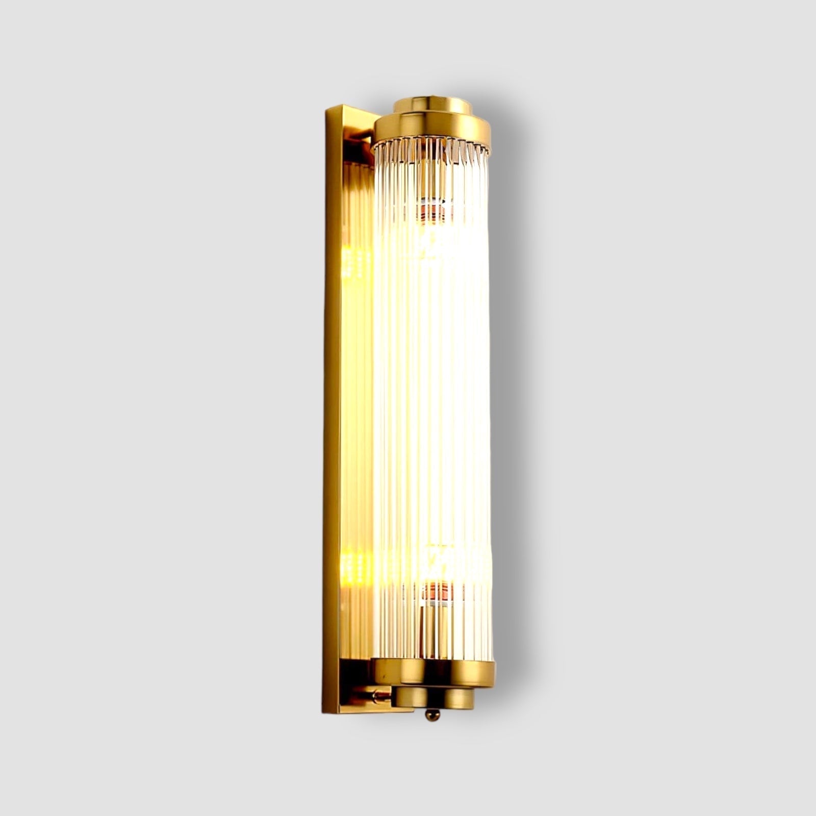 Retro | Glas LED Wandleuchte Vintage Stil