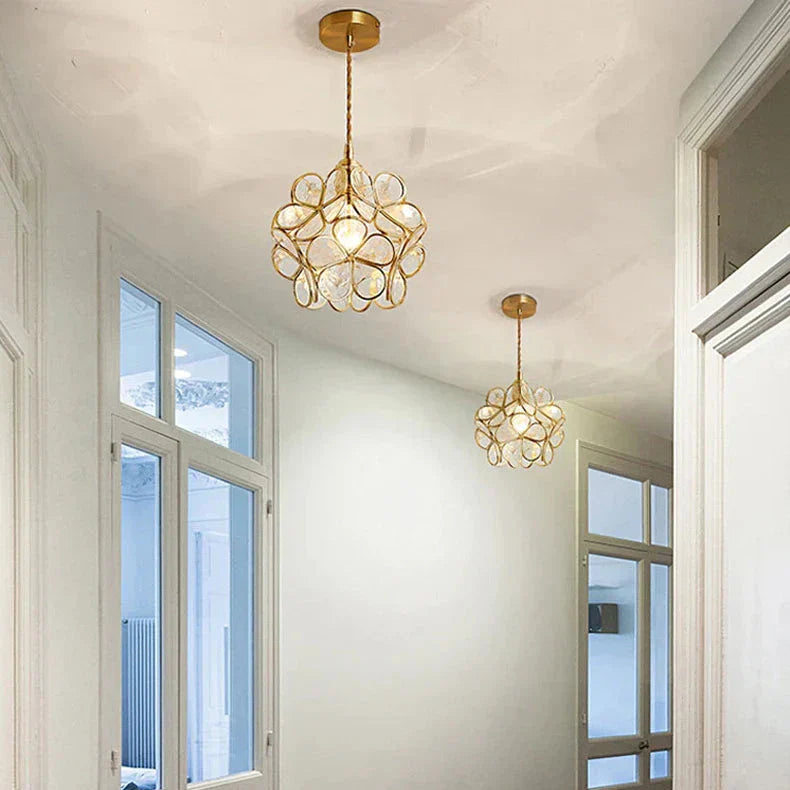 Blütenform | Glas LED Pendelleuchte