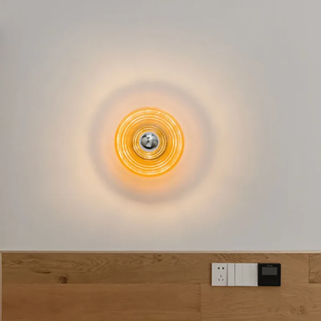 Mara | Glas Wandlampe im Retro-Stil