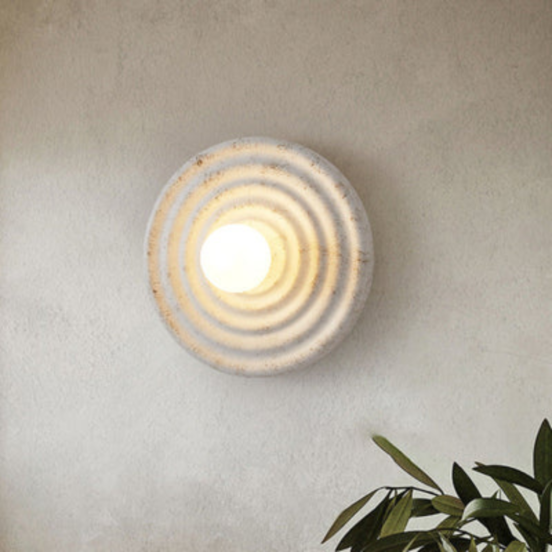 Kiyo | Wabi-Sabi Wandlampe Rundform