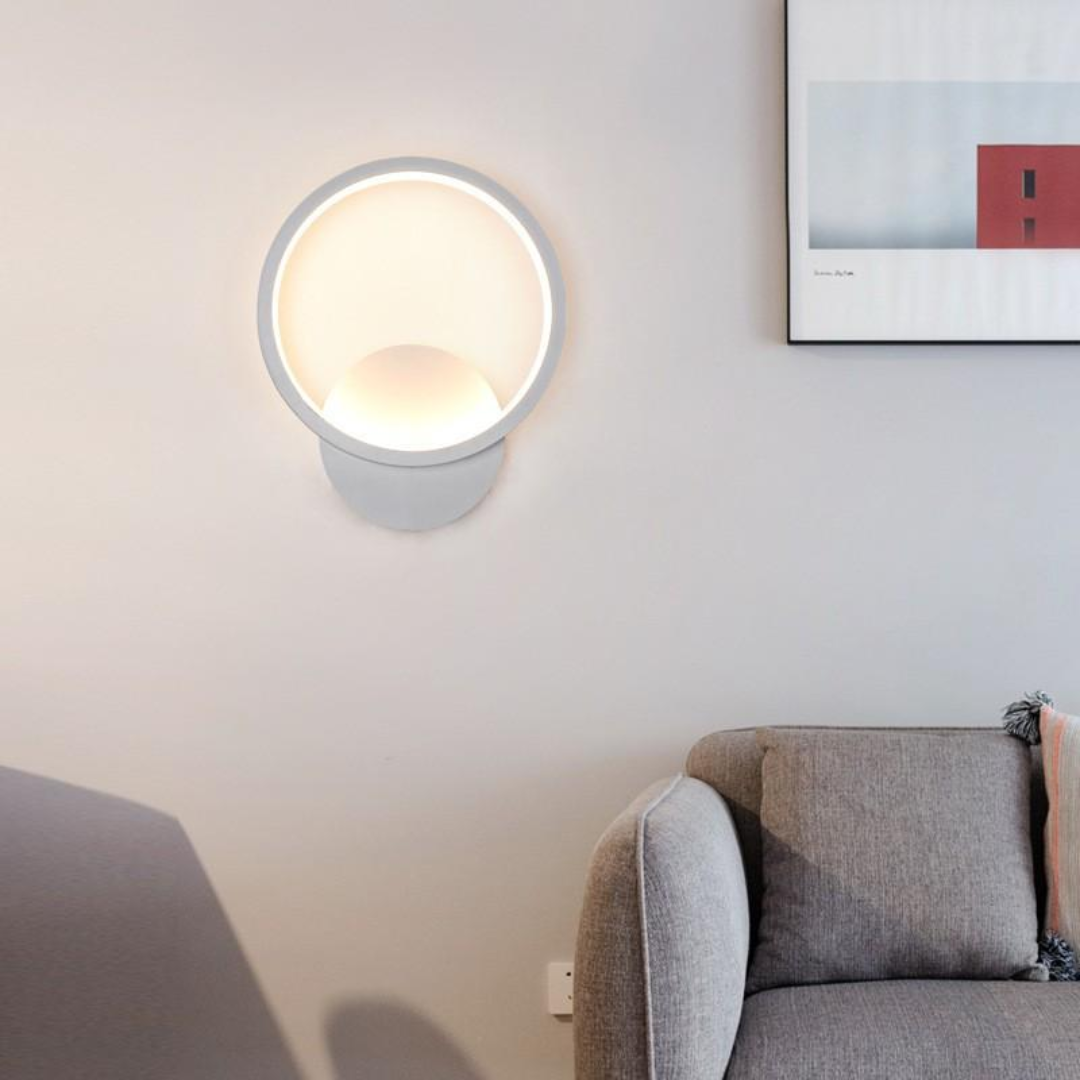 Runde LED | Wandleuchte Wohnzimmer