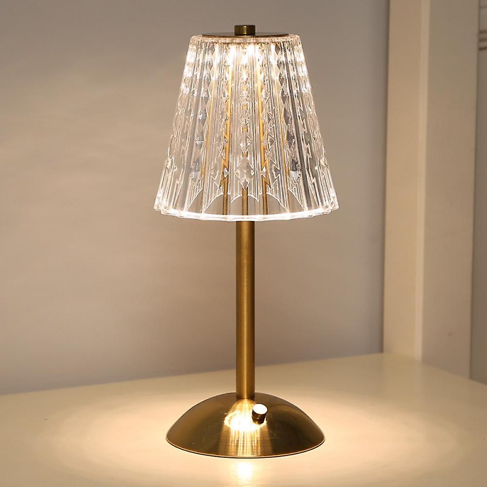 Luminique | Tischleuchte mit Geriffeltem Glasschirm