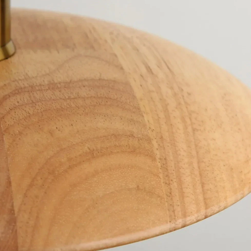 Oriva | Pendelleuchte im Holzscheiben-Design