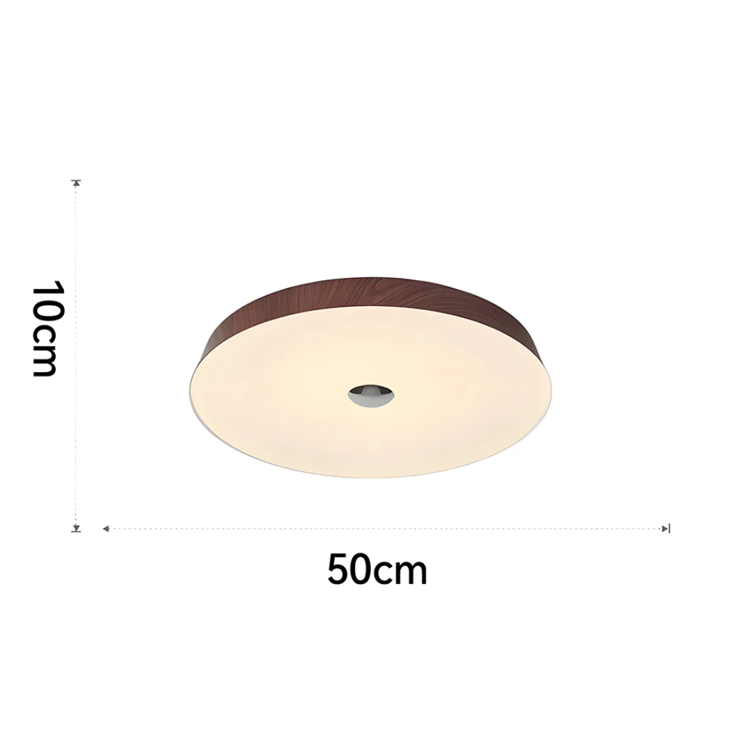 Terra | Holzmaserung Runde LED-Deckenleuchte