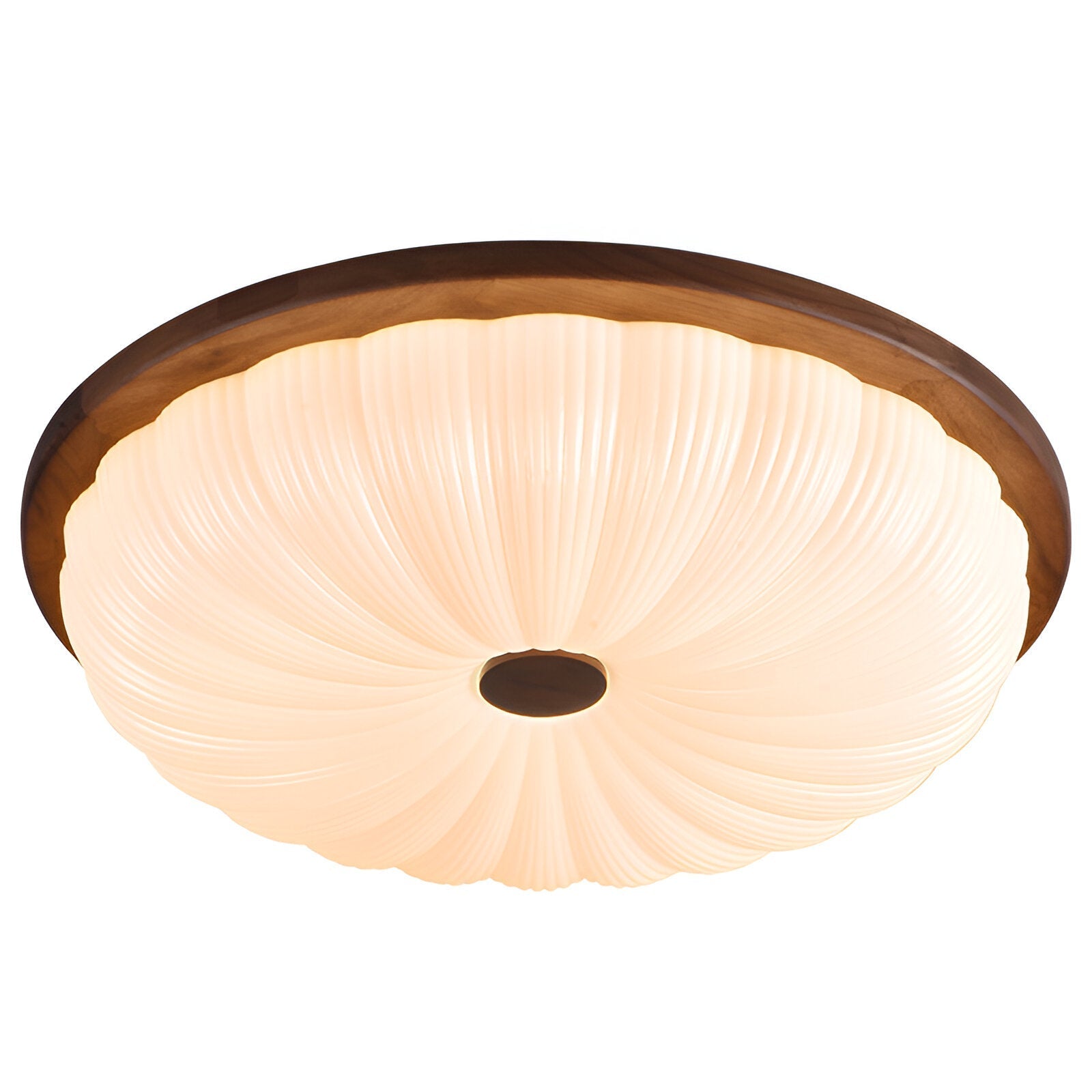 Vintage | Amerikanische Holz Deckenlampe