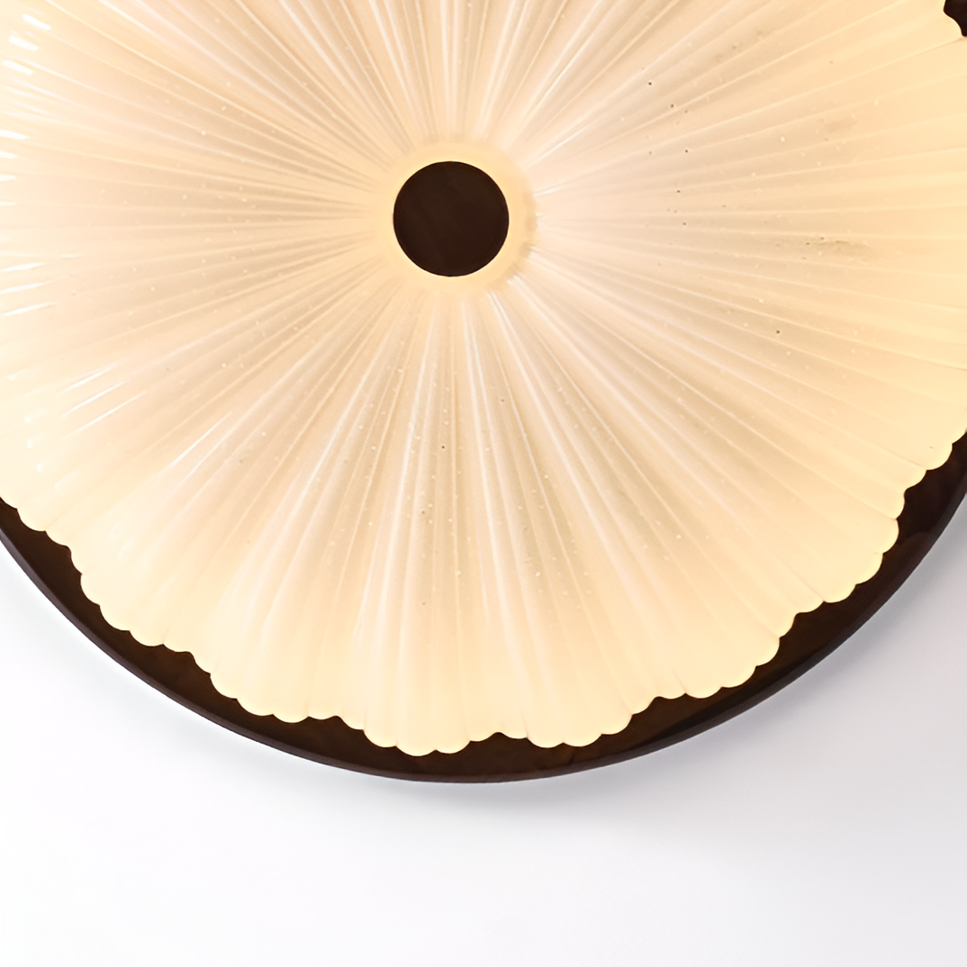 Vintage | Amerikanische Holz Deckenlampe