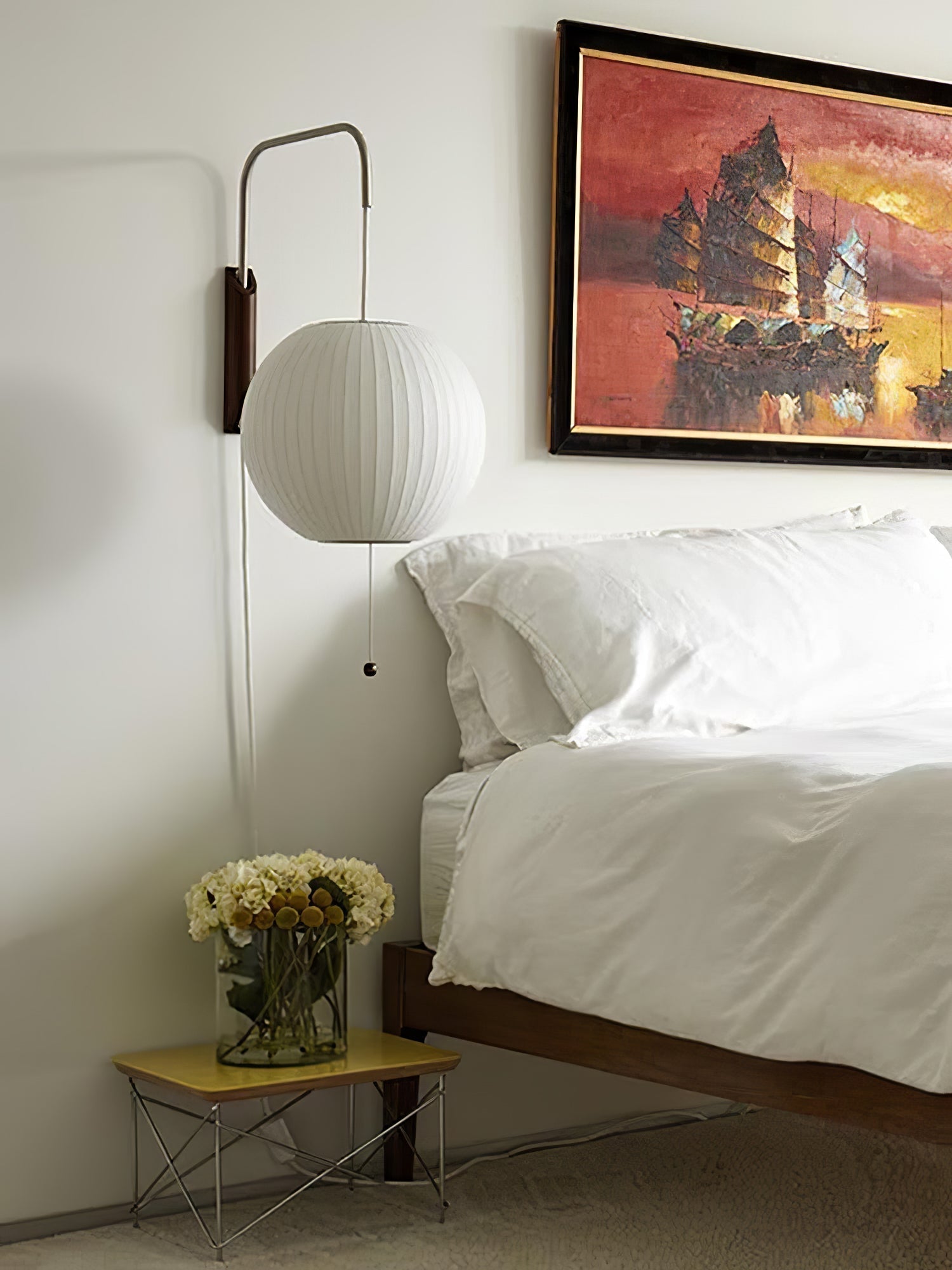 Eryvia | Stoff Oval Wandleuchte