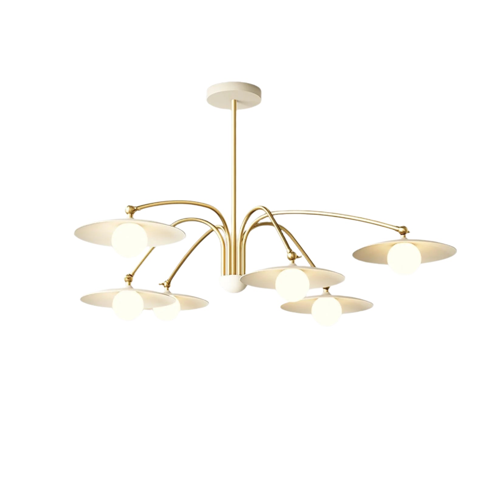 Elara | Art Deco Glas Eisen-Kronleuchter