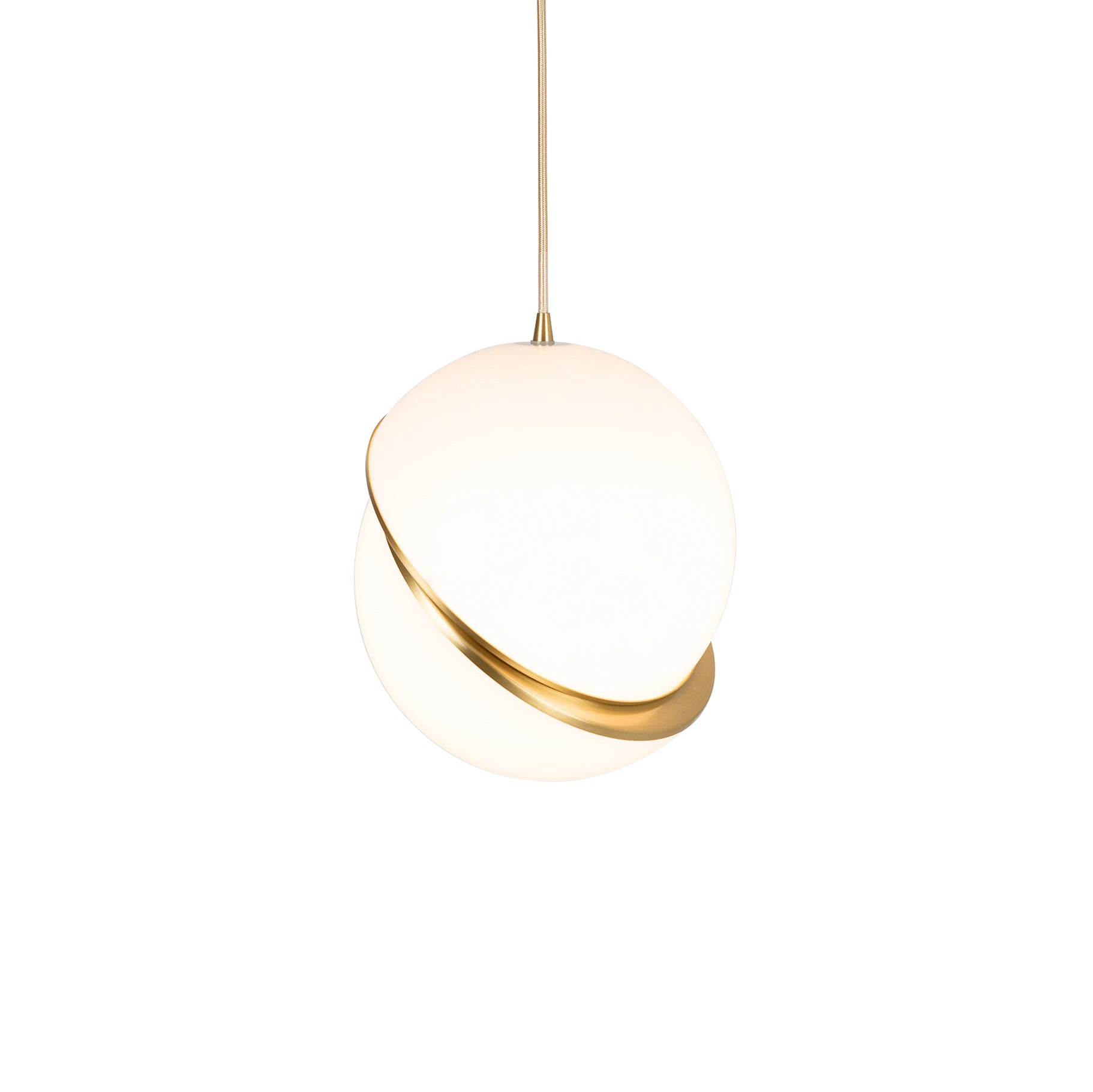 Solenne | Kugel Pendelleuchte mit Goldakzent