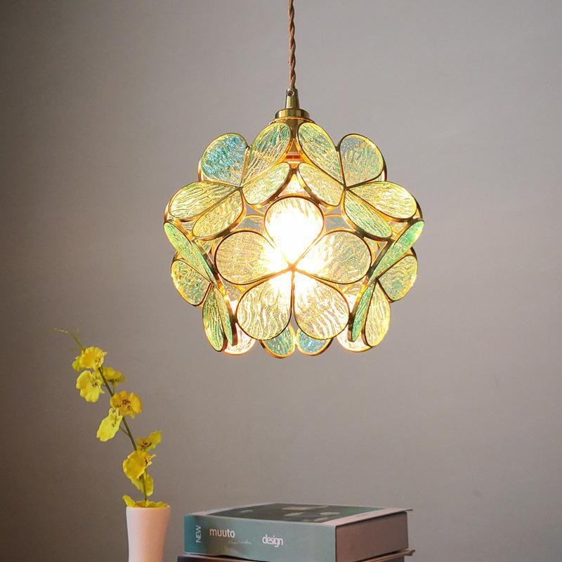 Blütenform | Glas LED Pendelleuchte